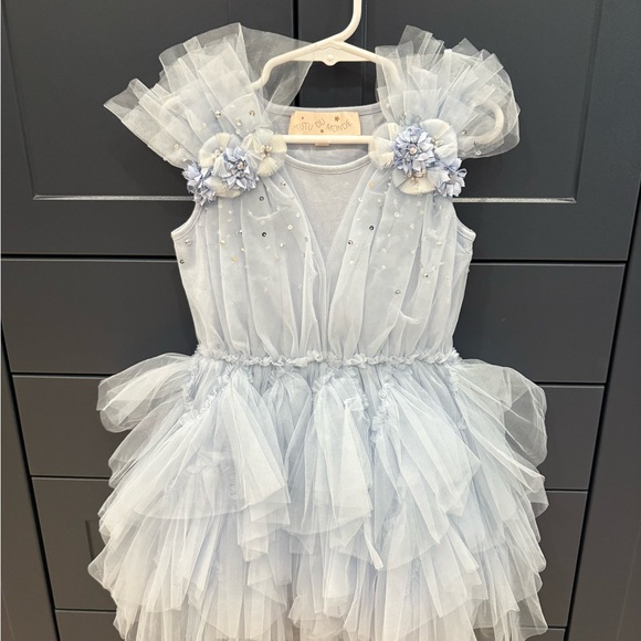 Tutu Du Monde Other - Tutu Du Monde Light Blue Dress with Floral Details